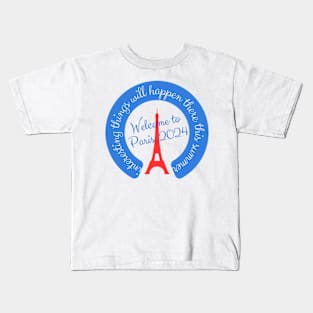 Travel destination 2024, Paris olympics Kids T-Shirt